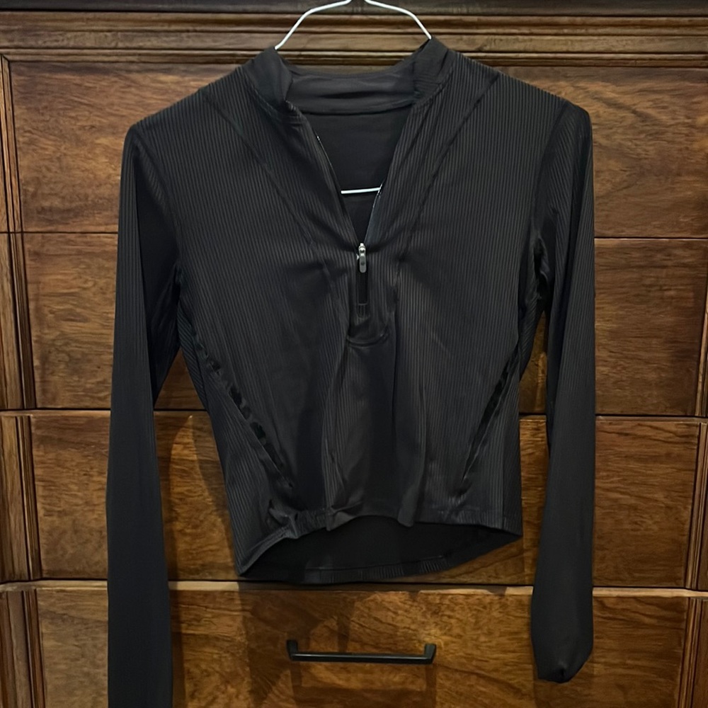Lulu cropped quarter zip